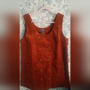 ModCloth Rust Corduroy Dress